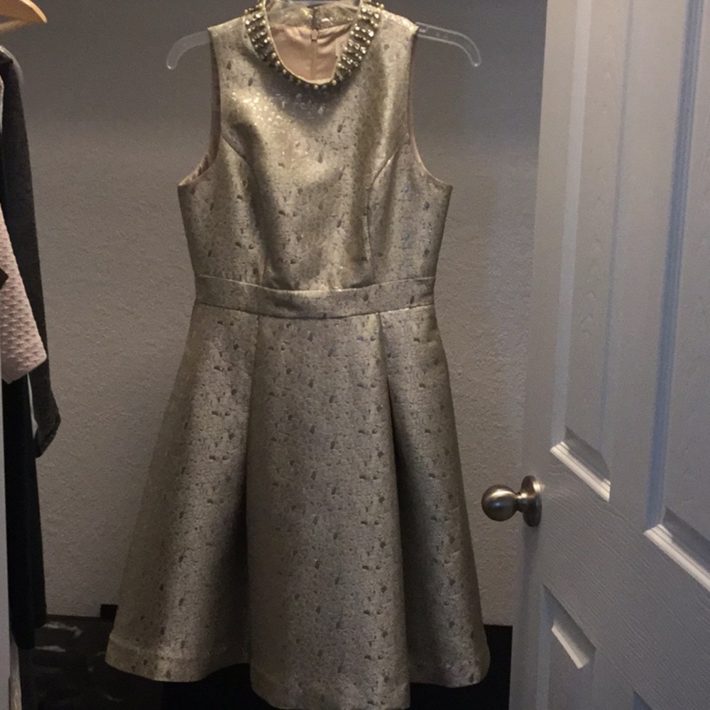 Eliza j dress in champagne